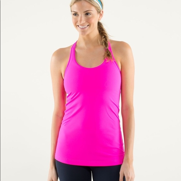 lululemon athletica Tops - Lululemon Hot Pink Fuschia Cool Racerback CRB Tank